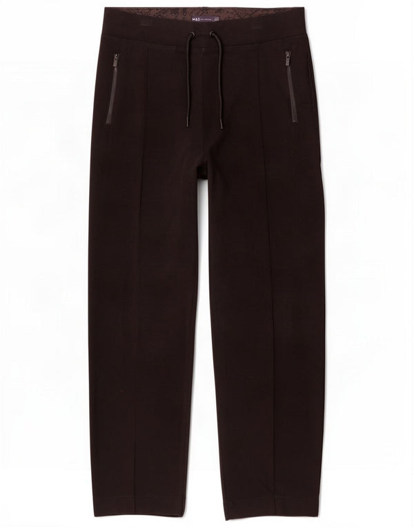 Marks & Spencer Pantaloni da tuta da donna UK 14 Large Blu Cotone