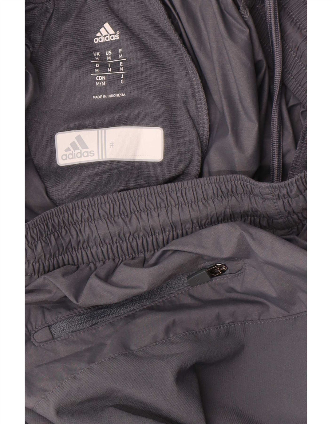 Pantaloni da tuta da uomo Adidas in nylon grigio medio