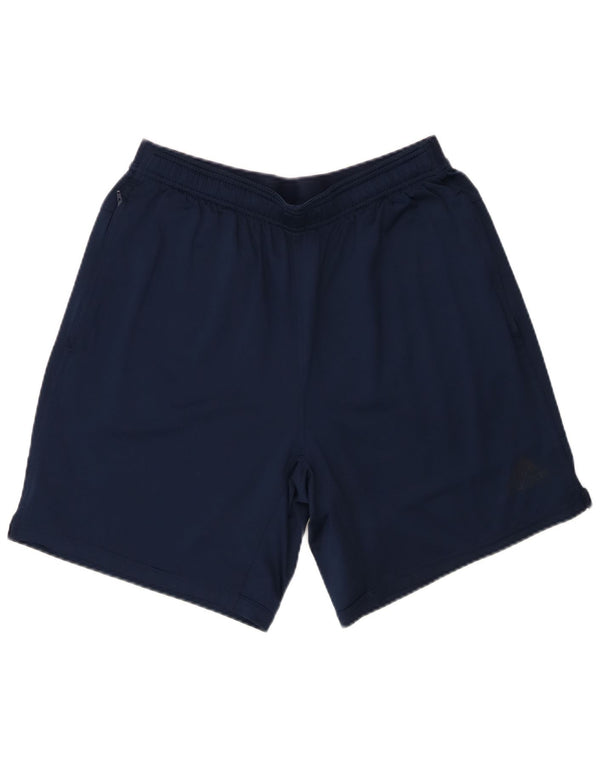 Pantaloncini sportivi Adidas Climalite da uomo di grandi dimensioni in poliestere blu navy