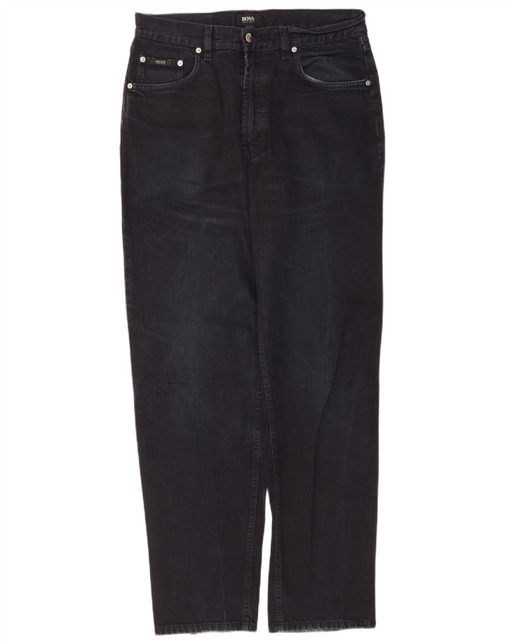 Jeans dritti da uomo Hugo Boss W32 L32 neri