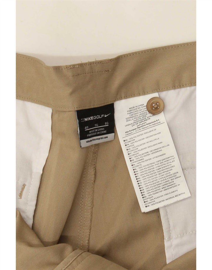 Pantaloncini chino da uomo Nike W40 XL poliestere beige