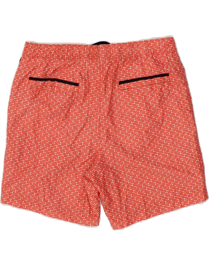 PENGUIN Mens Swimming Shorts Small  Red Geometric Vintage Penguin and Second-Hand Penguin from Messina Hembry 
