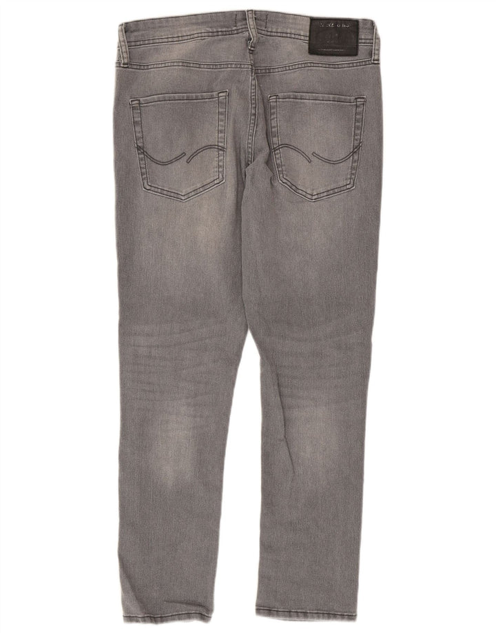 Jack & Jones Uomo GLENN Slim Jeans W32 L30 Cotone Grigio