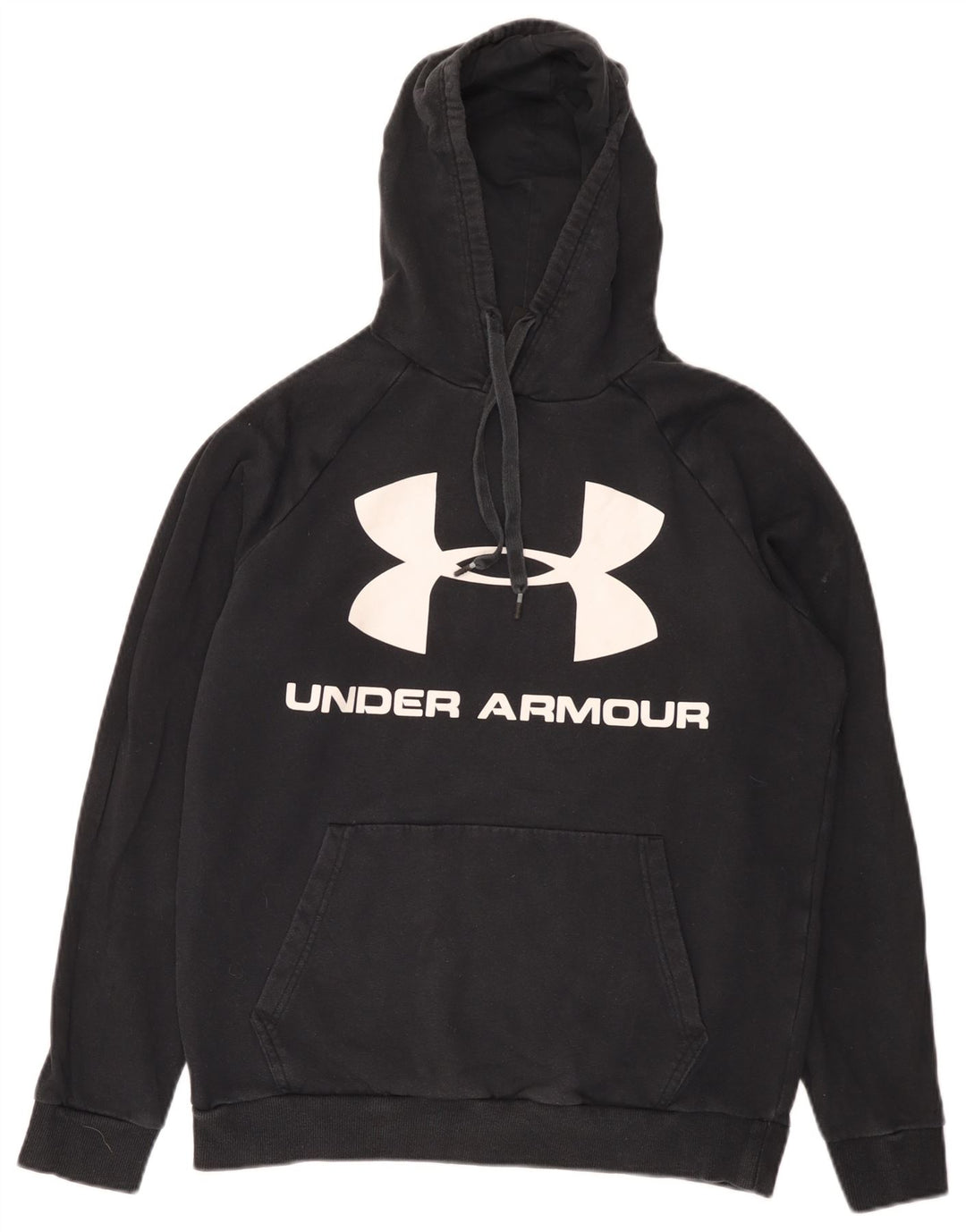 Felpa con cappuccio grafica da uomo Under Armour media nera
