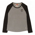 Maglia a maniche lunghe da donna Puma UK 12 Cotone color block grigio medio
