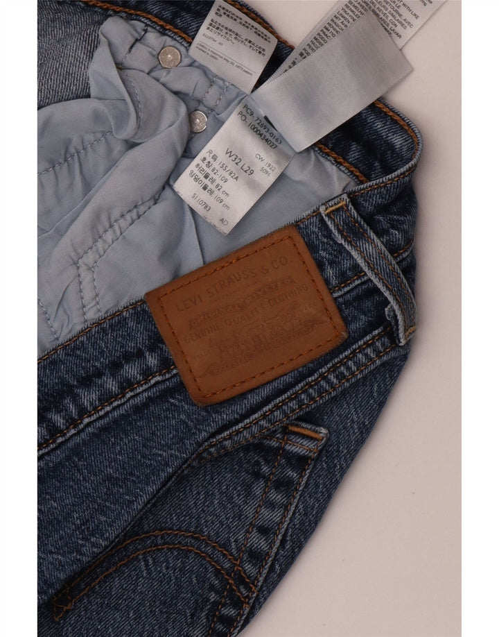 Jeans dritti Ribcage da donna Levi's W32 L29 cotone blu