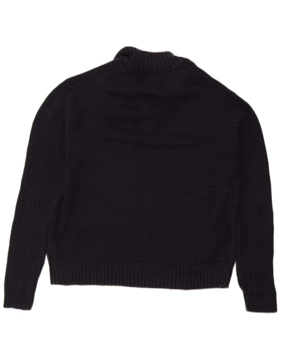 Marks & Spencer Maglione da uomo con collo a bottoni blu Harbour grande blu scuro
