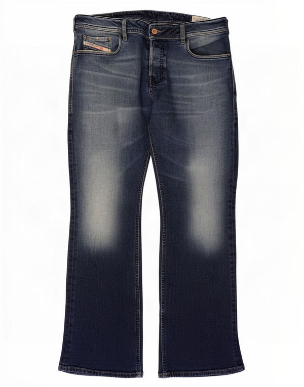 Jeans Bootcut da uomo Diesel W34 L30 in cotone blu navy