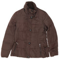 Giacca imbottita da donna Geox UK 14 Large Marrone Poliestere