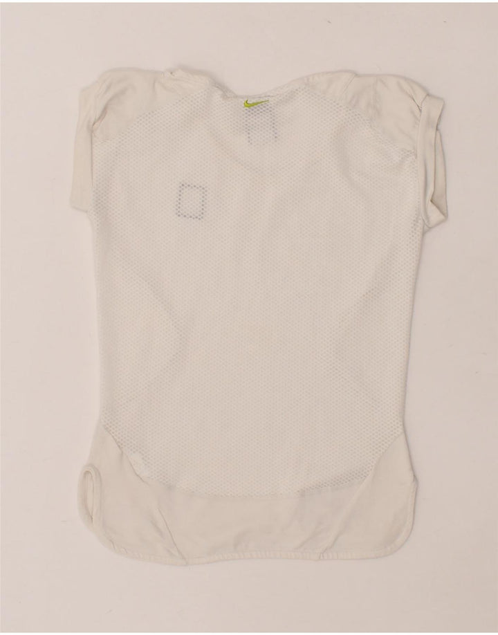 NIKE Womens T-Shirt Top UK 4/6 XS White Cotton Vintage Nike and Second-Hand Nike from Messina Hembry 