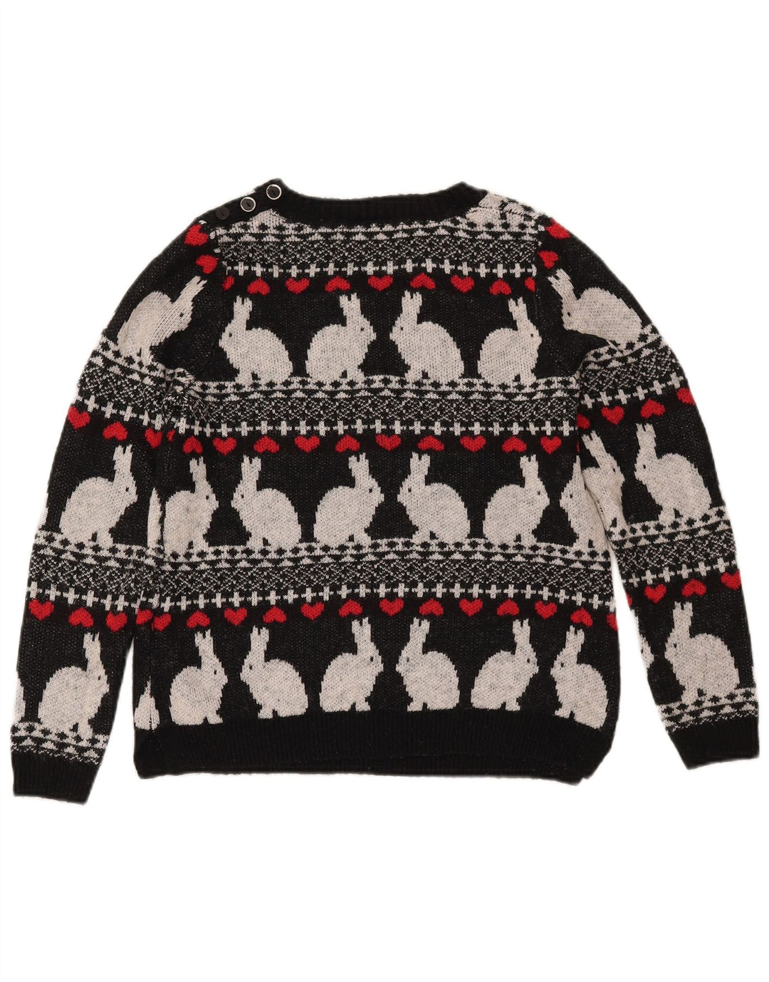 MARKS & SPENCER maglione da donna con scollo a barca UK 10 piccolo nero