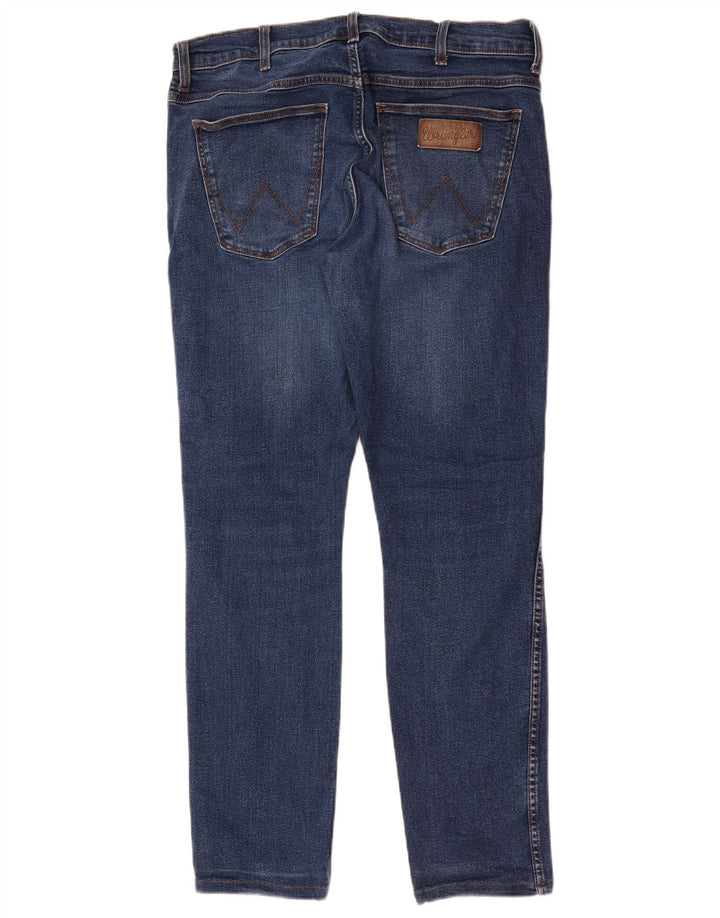 Jeans Wrangler Larston Slim da uomo W33 L32 in cotone blu