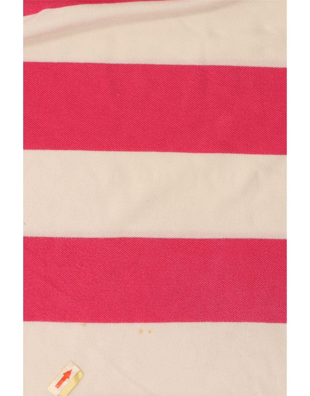 TOMMY HILFIGER Polo grafica da uomo in cotone a righe grandi rosa