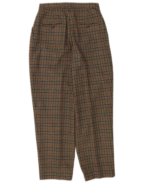 Pantaloni chino a vita alta da donna Eddie Bauer US 10 Large W28 L28 Khaki