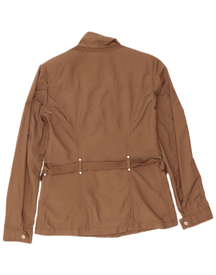 Geox Donna Respira Utility Giacca UK 8 Small Marrone Poliestere