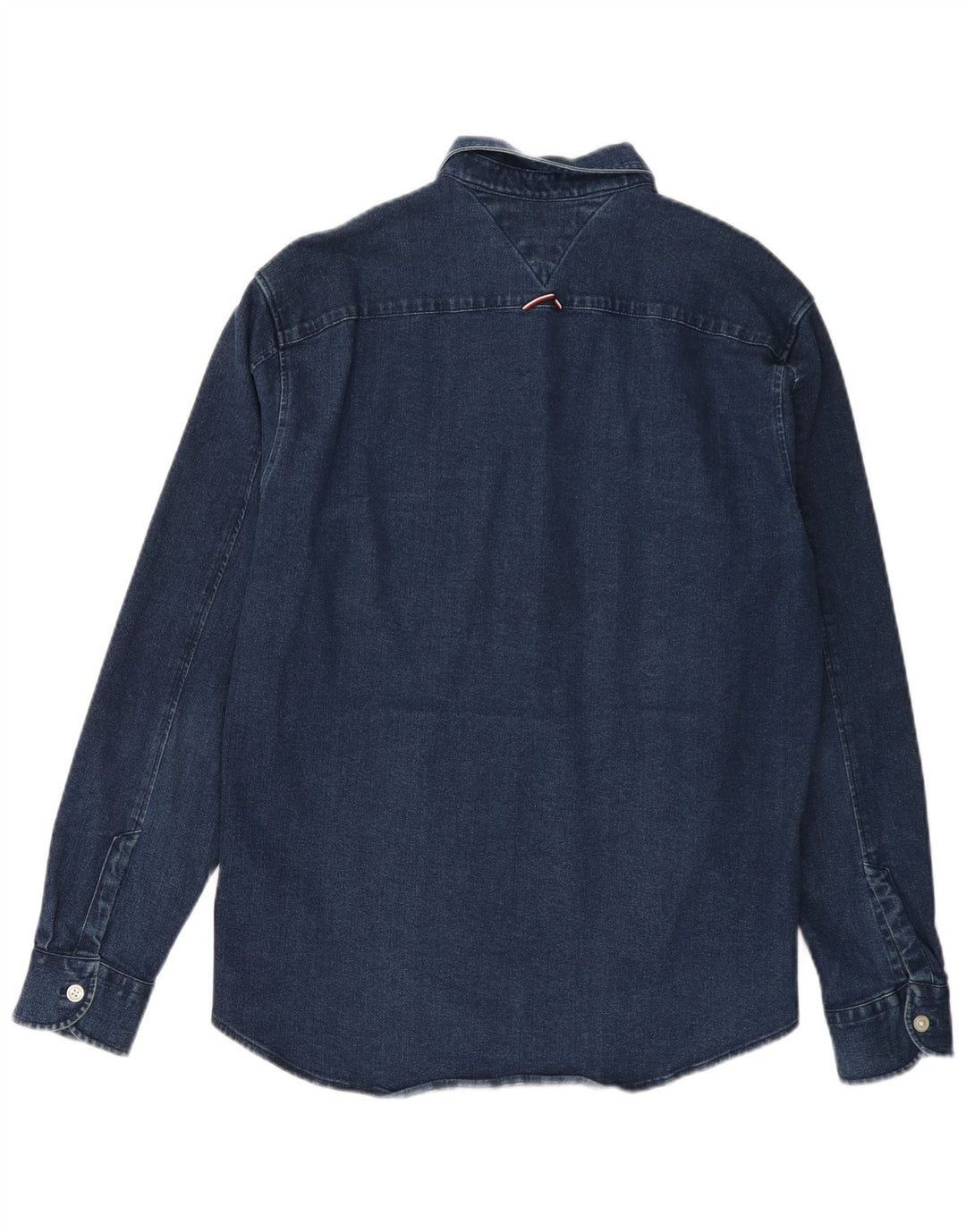 TOMMY HILFIGER Camicia da uomo in denim indaco grande cotone blu