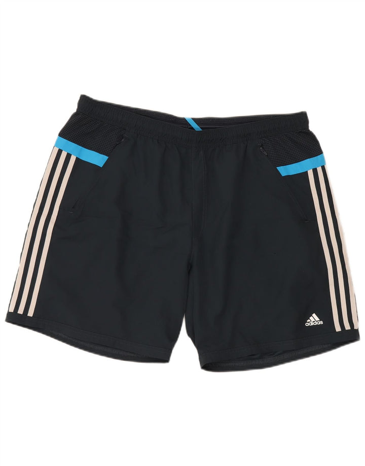 Pantaloncini sportivi Adidas Climacool da uomo XL Poliestere color block nero