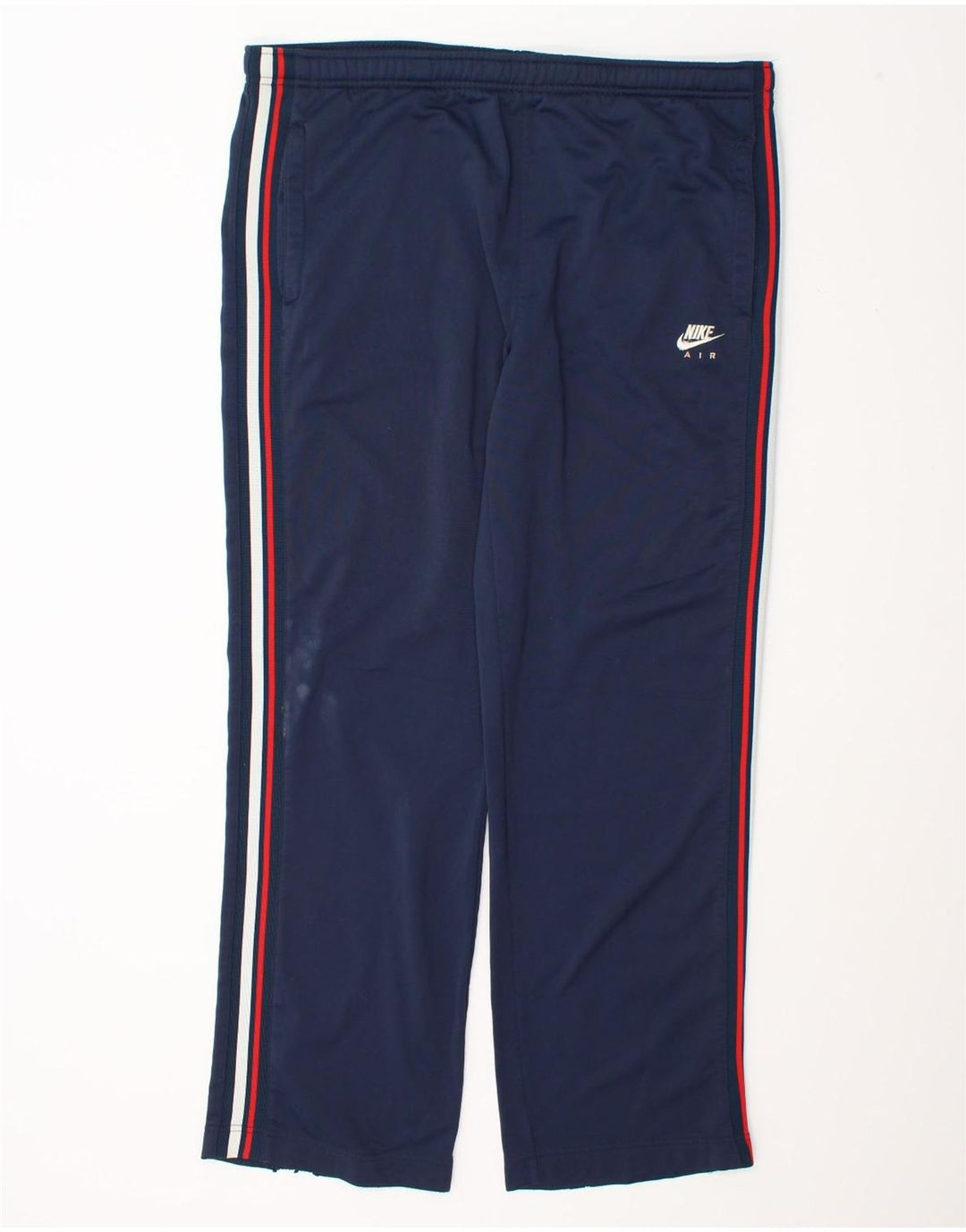 Pantaloni da tuta Nike Air da uomo UK 34/36 Large Blu Navy Poliestere