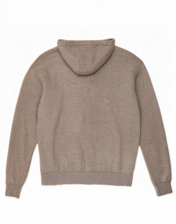 Maglione con cappuccio grafico da uomo Kappa grande in cotone chiazzato grigio