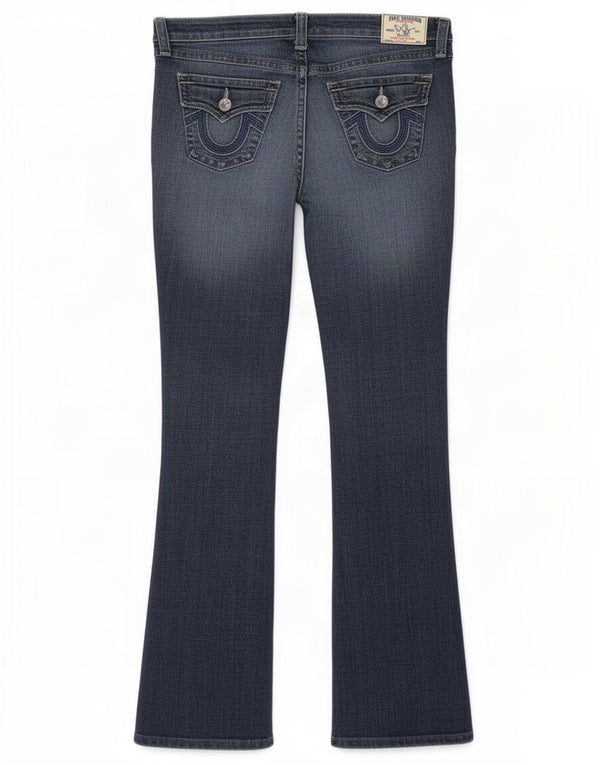 Jeans bootcut da donna True Religion W27 L31 cotone blu navy