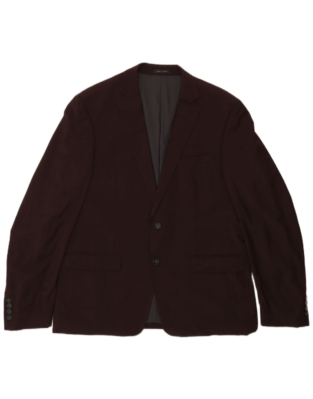 Giacca blazer a 2 bottoni vestibilità regolare da uomo Calvin Klein UK 44 2XL Borgogna