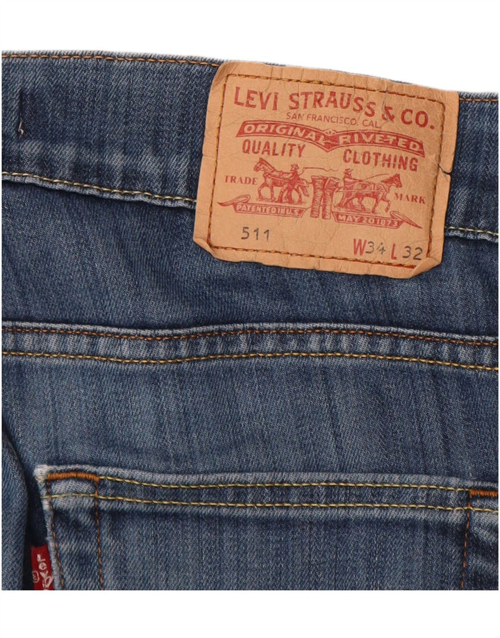 Jeans Levi's 511 Slim da donna W34 L30 Blu