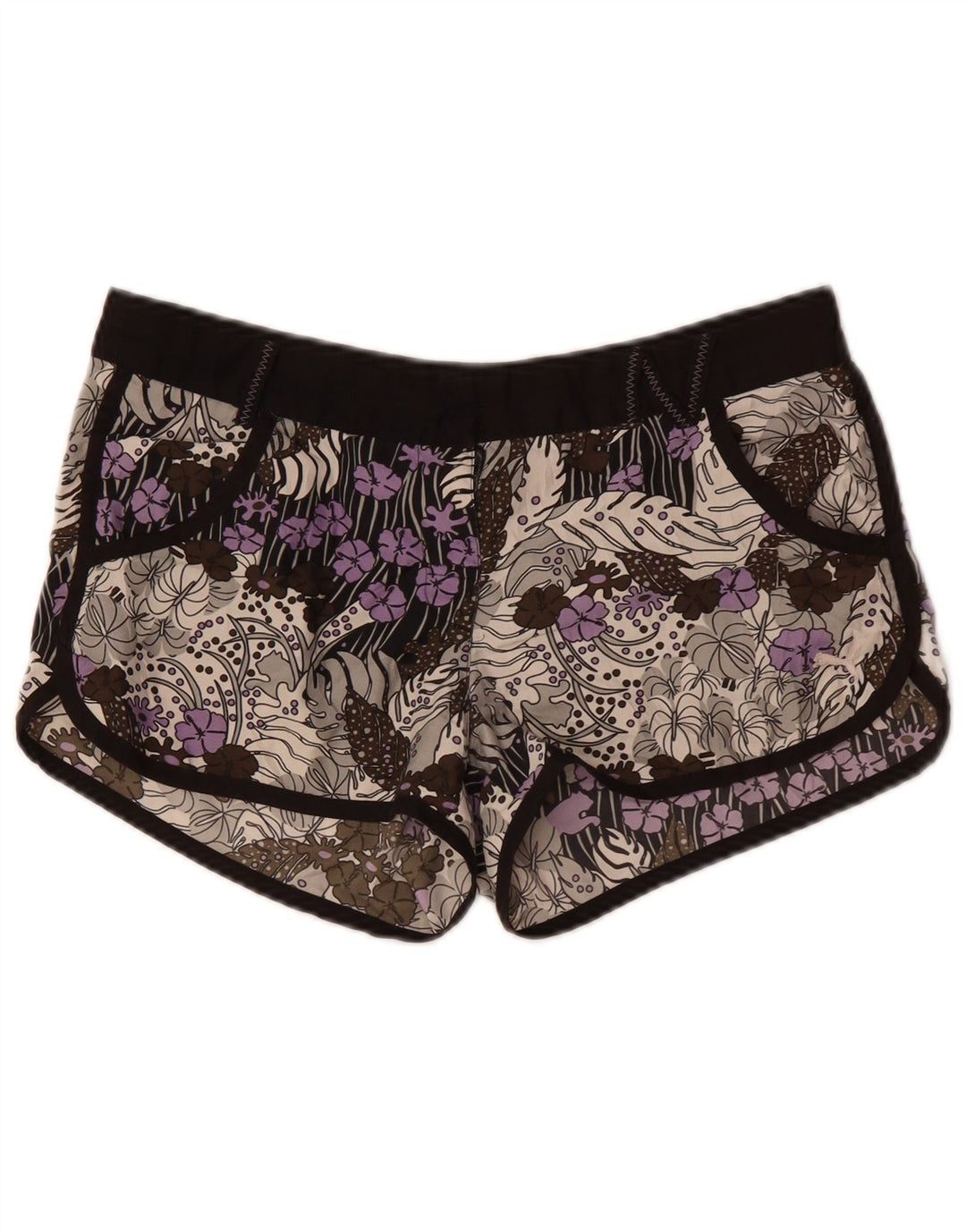 Pantaloncini da bagno da donna Puma UK 12 Poliestere floreale multicolore medio