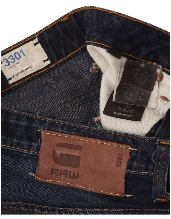 Jeans slim da uomo G-Star W32 L32 cotone blu navy