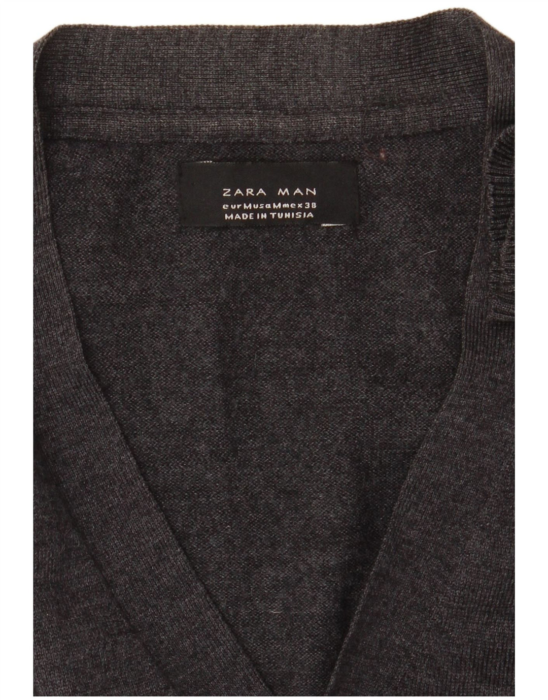 Maglione cardigan da uomo Zara grigio medio