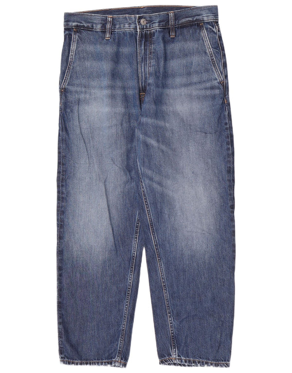 Jeans affusolati da uomo Calvin Klein W31 L27 cotone blu