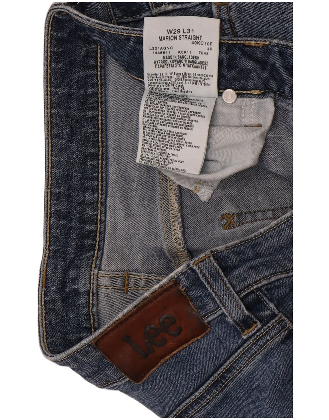 Jeans dritti da uomo Lee Marion W29 L31 cotone blu