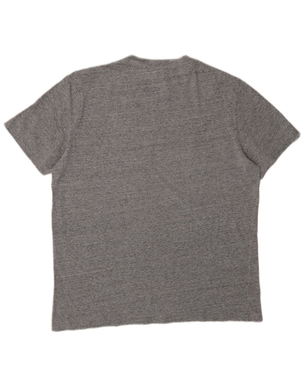 T-shirt grafica da uomo Champion Top Large grigio color block