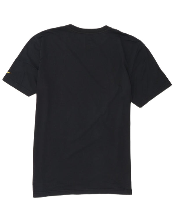 T-shirt grafica da uomo Nike Dri Fit Top Large in cotone blu navy