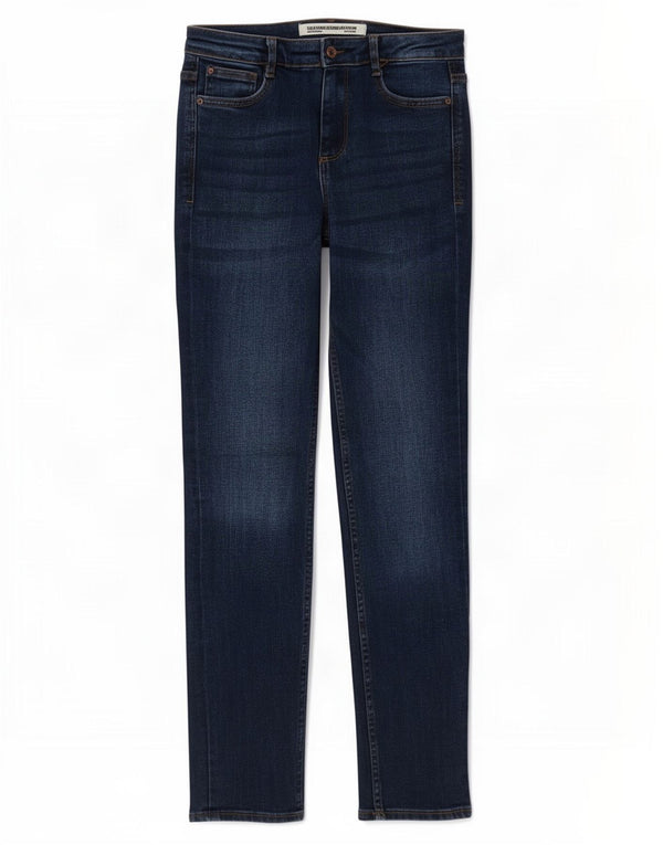 Jeans Zara Trafaluc Slim da donna EU 38 Small W28 L28 Blu navy