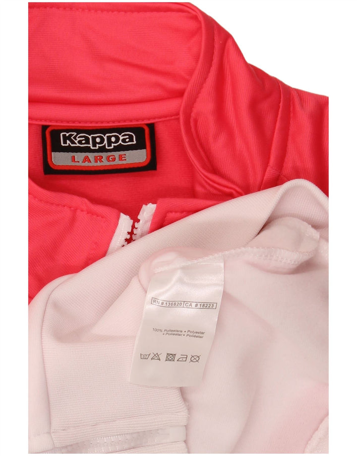 Giacca da ginnastica da donna con grafica Kappa UK 16 Large Rosso Colourblock