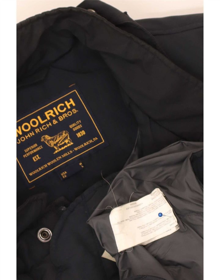 Giacca imbottita da uomo Woolrich UK 38 cotone medio blu navy