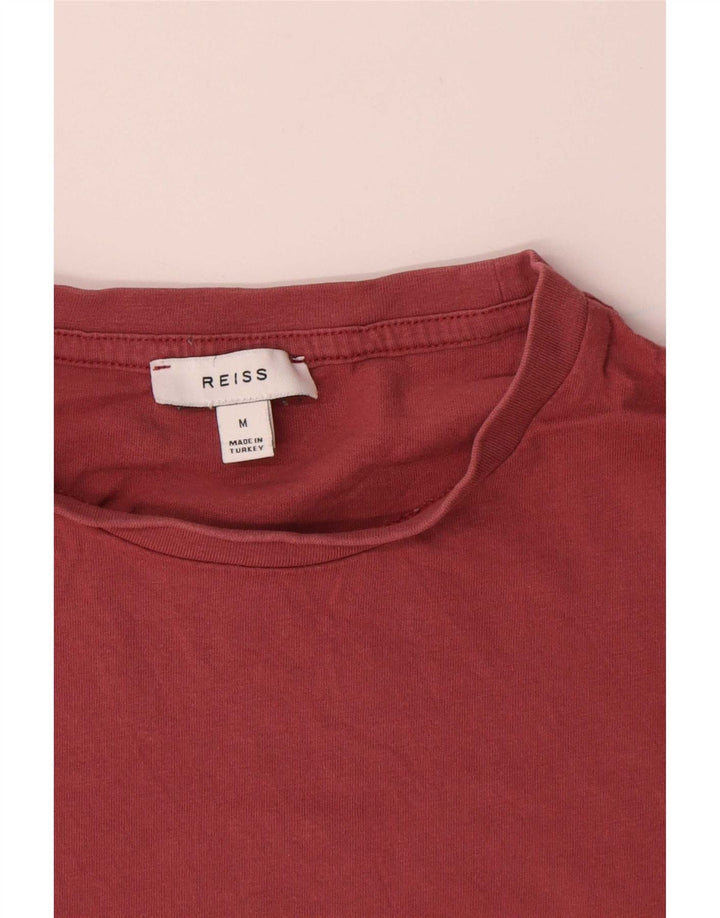 T-shirt da uomo Reiss Top rosso medio in cotone