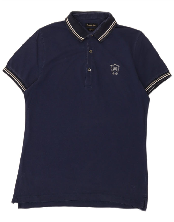 Polo MASSIMO DUTTI da uomo vestibilità regolare blu navy medio