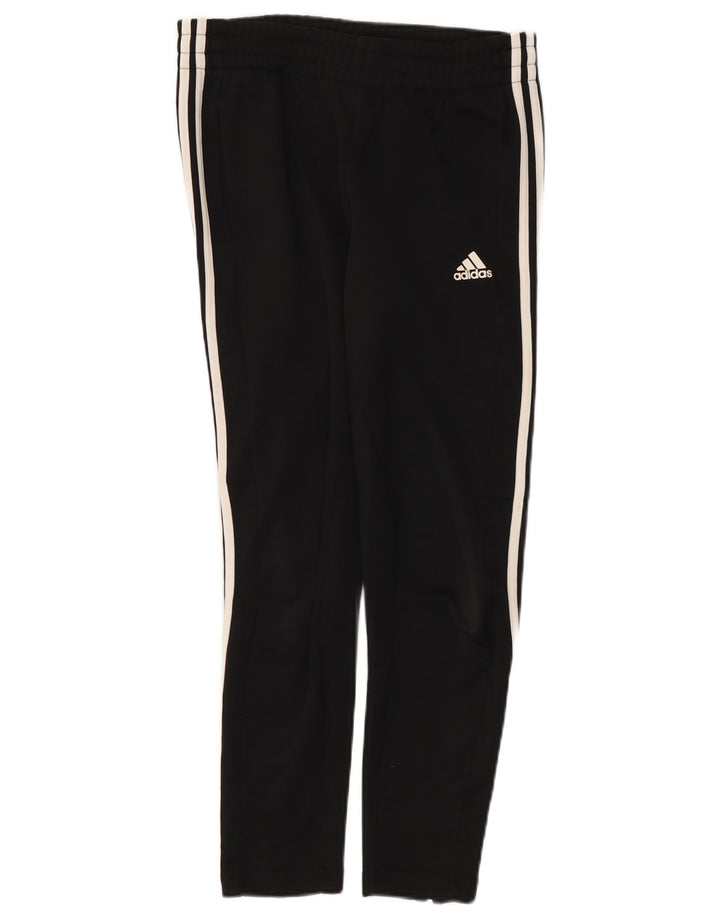 Pantaloni della tuta da donna Adidas UK 10 piccoli poliestere nero