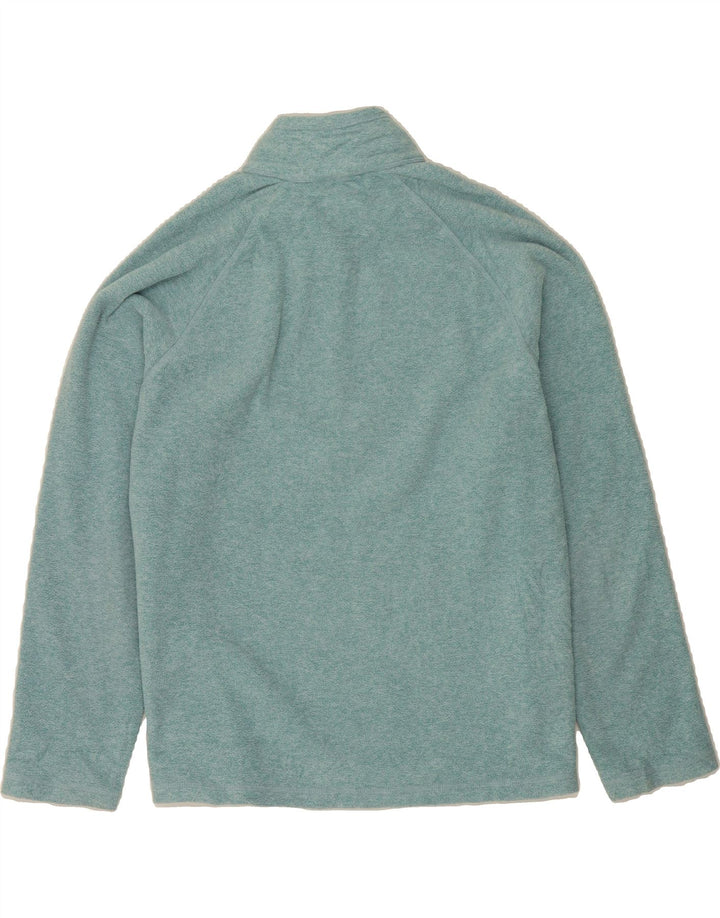 EDDIE BAUER Womens Zip Neck Fleece Jumper UK 20 2XL Turquoise Polyester Vintage Eddie Bauer and Second-Hand Eddie Bauer from Messina Hembry 