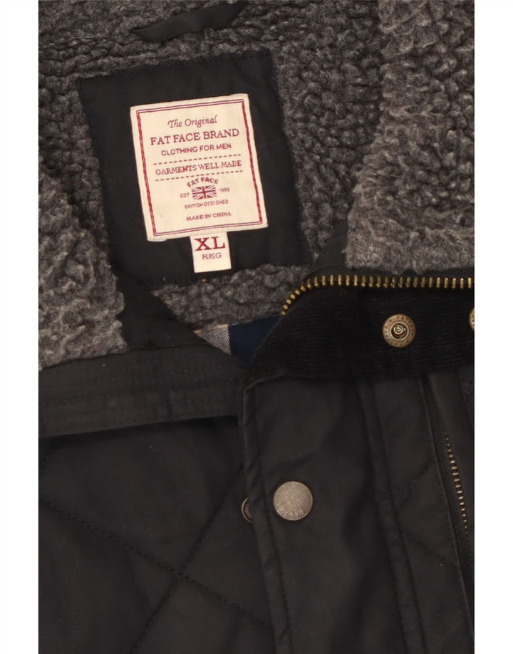 Gilet trapuntato da uomo Fat Face UK 42 XL poliestere nero