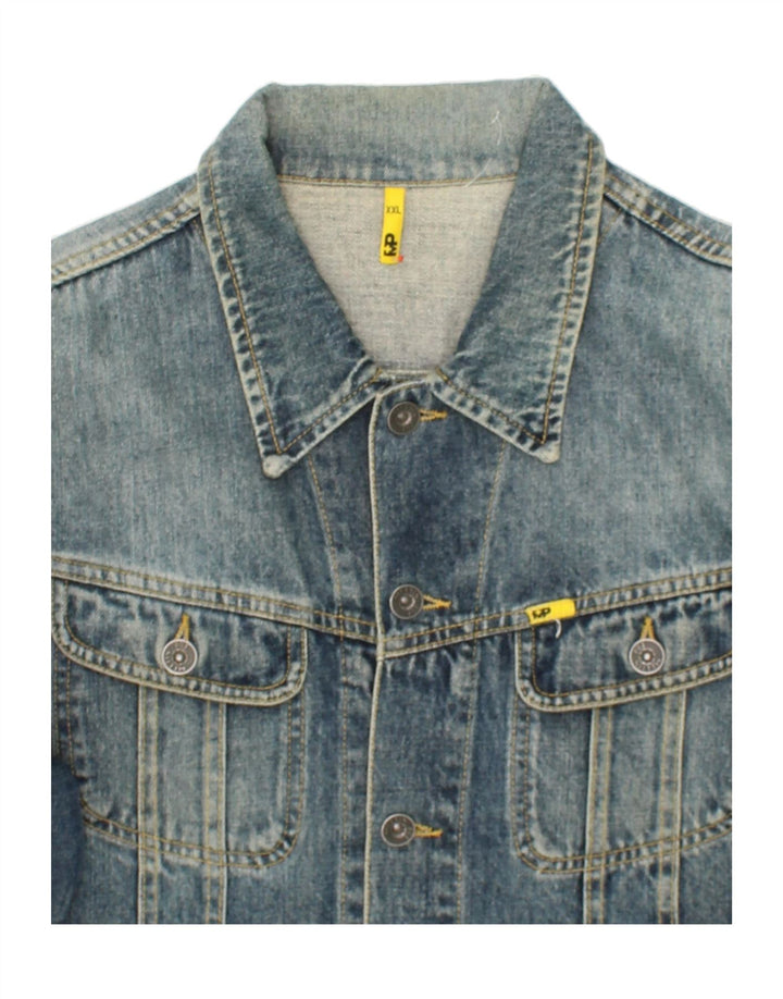 MELTIN' POT Giacca in denim da uomo UK 44 2XL Cotone blu