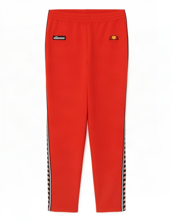 Pantaloni da tuta grafica da uomo Ellesse Poliestere color block rosso medio