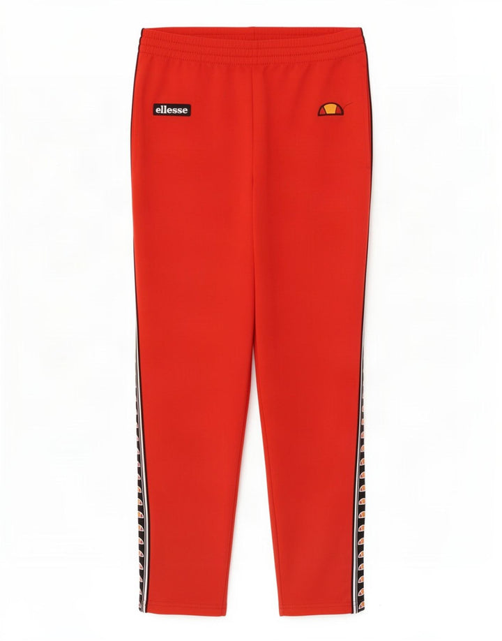 Pantaloni da tuta grafica da uomo Ellesse Poliestere color block rosso medio