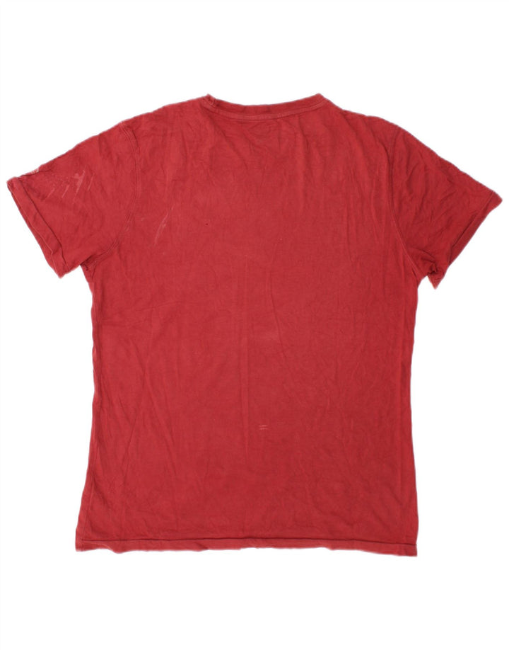 T-shirt da uomo Sergio Tacchini Top Small Bordeaux in cotone