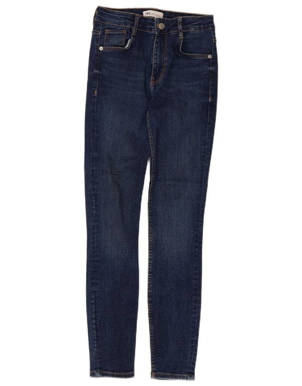 Jeans skinny da donna Zara EU 34 2XS W24 L27 Blu navy