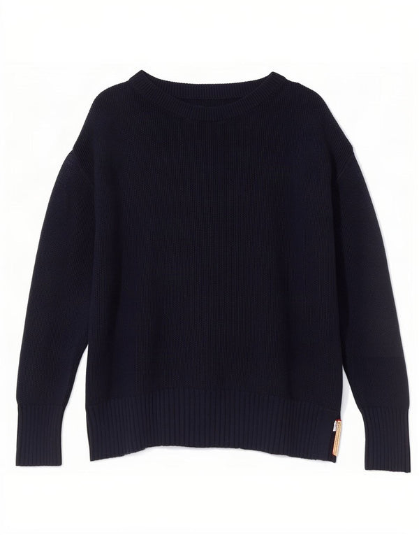 Maglione maglione oversize da donna con scollo a barca Esprit UK 18 XL Cotone blu navy