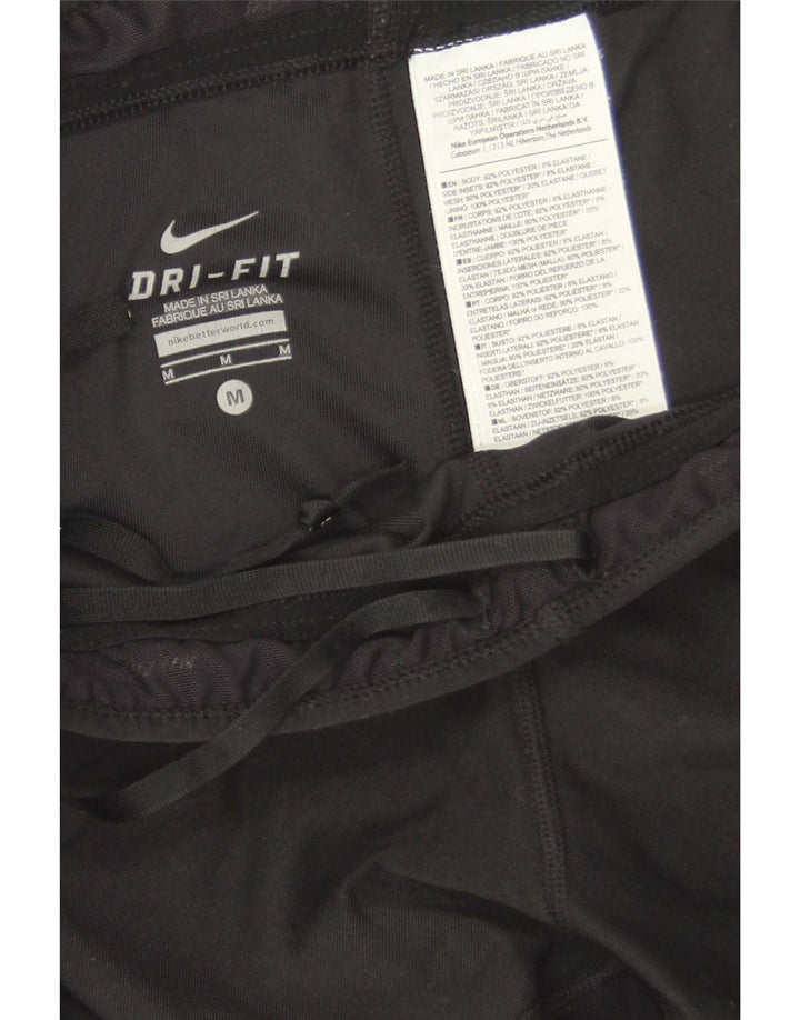 Leggings Nike Dri Fit Capri da donna UK 12 Medium Black Colourblock