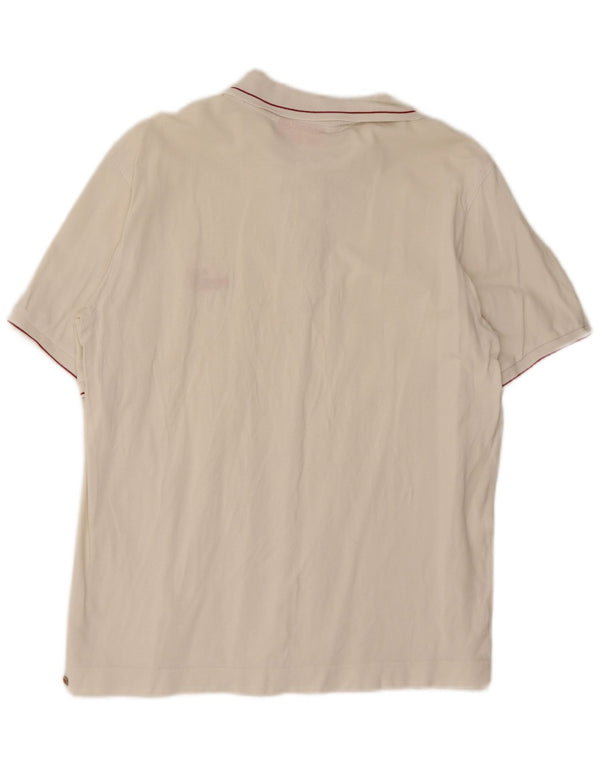 Polo da uomo Puma in cotone bianco medio