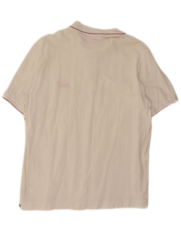 Polo da uomo Puma in cotone bianco medio